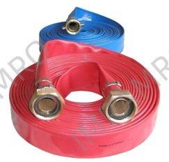 HOSE LAYFLAT BLUE EXHAUST HOSE, 50MMX10MTR FOR GAS FREEING FAN