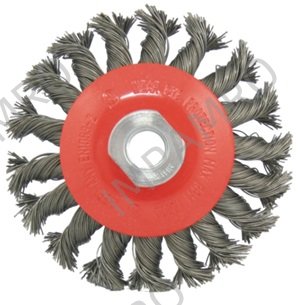 BRUSH CONICAL WHEEL PLAITED, 100MM F/DERUSTINGBRUSH MAG9000