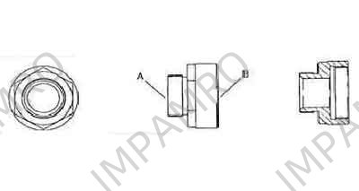 592131 ADAPTOR HOT WATER LINE FOR, J.J.TANK CLEANING MACHINE