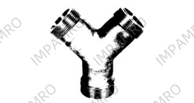 BRANCH CONNECTOR 2-1/2", 2MALE/1FEMALE FOR BUTTORWORTH