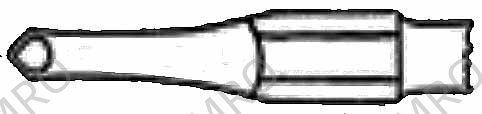 CHISEL TRIANGLE CROSS CUT, #850-27B FOR CHISEL & CHIPPER