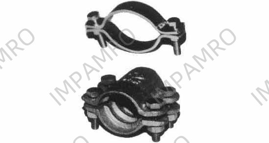 HOSE BAND DOUBLE BOLT TYPE, MALLEABLE IRON 285-300MM