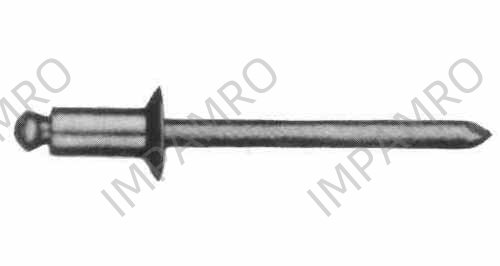 RIVET BLIND OPENTYPE ALUM-BODY, STEEL-MANDREL 3.2X6.3MM 60'S