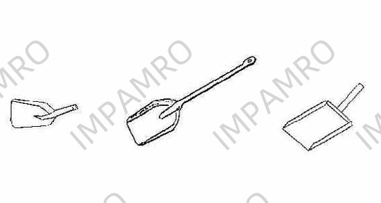 DUST PAN NON-SPARK 130X175MM, SPECIAL ALUMINIUM BRONZE