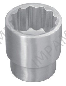 SOCKET WRENCH 12POINT S.STEEL, 12.7MM/SQ DRIVEX20MM (25/32")
