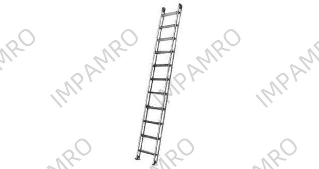LADDER SINGLE ALUMINIUM ALLOY, STRAIGHT 4MTR