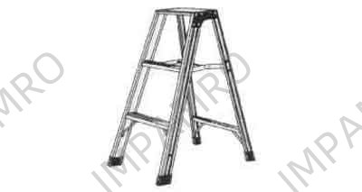 LADDER PLATFORM ALUM-ALLOY, (STEP LADDER) 0.6MTR