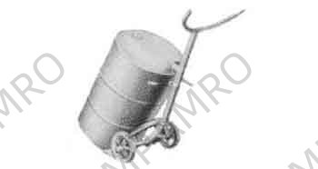 CARRIER FOR DRUM STEEL FRAME, WITH 2 AIR CUSHION TIRES