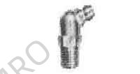 GREASE NIPPLE 67.5DEG B-TYPE, NPT 1/8 PLATED STEEL
