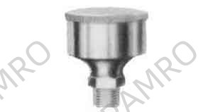 GREASE CUP BRASS 65MM CUP DIAM, PF 3/8