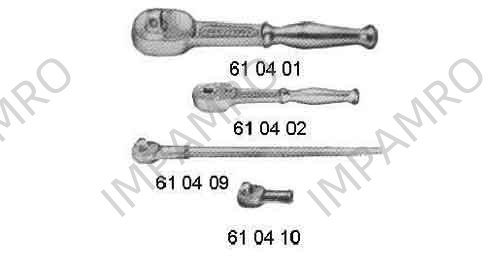 RATCHET HANDLE MALE, 25.4MM/SQ DRIVE 755MM