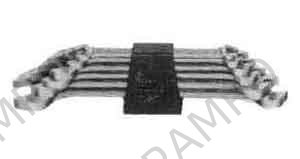 WRENCH SET DOUBLE OPEN END, LONG #40M 8X9 TO 21X23MM 6'S