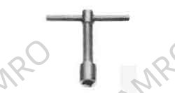 WRENCH T-TYPE 4-POINT 16MM, FIXED HANDLE