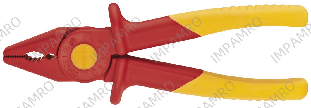 PLIER FLAT NOSE INSULATED, PLASTIC LENGTH 180MM