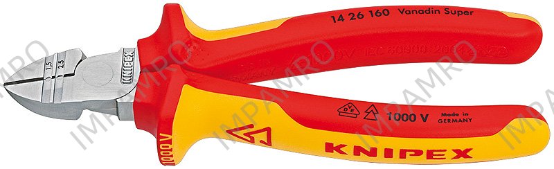 STRIPPER DIAGONAL INSULATION, INSULATED TO 1000V 1.5+2.5MM2