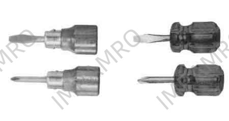 SCREWDRIVER STUBBY, WOOD HANDLE PHILLIPS #1 38MM