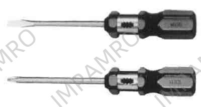 SCREWDRIVER RATCHET PLASTIC, HANDLE SLOTTED 5X100MM