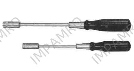 NUT DRIVER HEXAGON WOOD HANDLE, OPENING 9.0MM