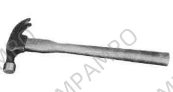 HAMMER BELL FACE & NAIL PULLER, HANDLED 450GRM