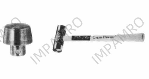 HAMMER COPPER REPLACEABLE, WITH HANDLE NO.1-1/2 (0.65KGS)