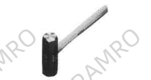 HAMMER ALUMINIUM HANDLE, NO.1 (0.2KGS)