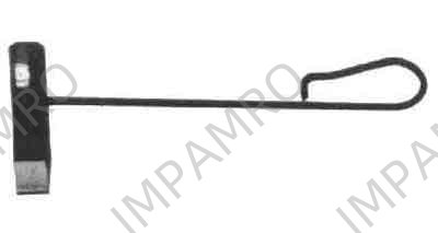 CHISEL CROSS CUT HOT, WITH IRON HANDLE 32X140MM