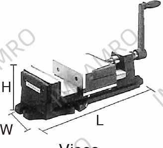 VISE MILLING F TYPE FIXED BASE, JAW SIZE 132X82X37MM