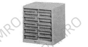 PARTS CABINET WITH 10 DRAWERS, STEEL 245X240X255MM