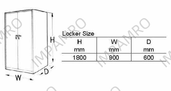 MASTER TOOLS & PARTS LOCKER, MTL-6008 H1800XW900XD600MM