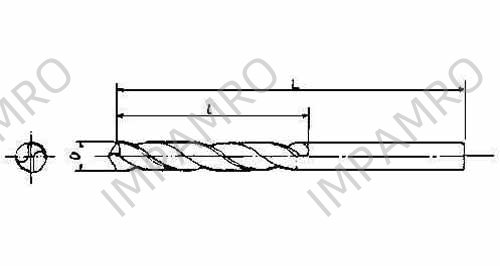 DRILL H.S.S. STRAIGHT SHANK, TWIST 8.3MM