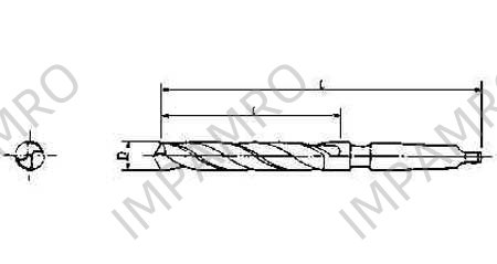 DRILL H.S.S. MORSE TAPER SHANK, TWIST 70MM