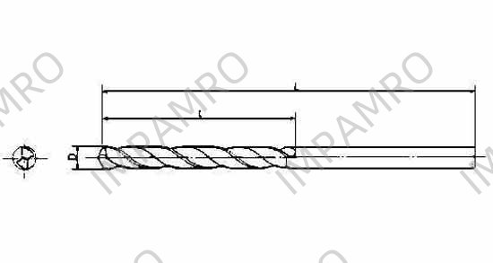 DRILL H.S.S. STRAIGHT SHANK, LONG TWIST 12.5X250MM