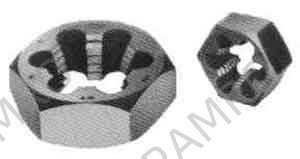 DIE RETHREADING HEX TAPER PIPE, THREAD PT1-3/4X11TPI C. STEEL