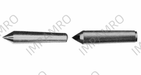 LATHE CENTER CARBIDE TIPPED, MT#0