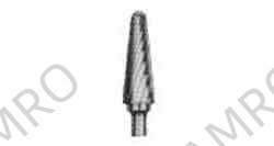 ROTARY BUR CARBIDE TYPE-E, 6MM SHANK/8MM BLADE