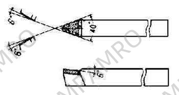 TOOL WITH CARBIDE TIP SINGLE, #36-5 STRAIGHT 25X30X180MM
