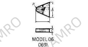 CARBIDE TIP #06-0 10X10X3MMXR2