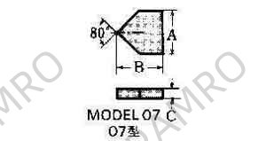 CARBIDE TIP #07-6 30X25X8MM