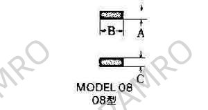 CARBIDE TIP #08-1 3X8X3MM
