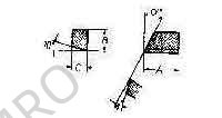 CARBIDE TIP #09-E-1R, RIGHT HAND 20X10X7MM