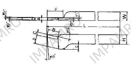 TOOL BIT TIP WELDED HSS, PARTING-16 16X16X140MM