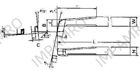 TOOL BIT TIP WELDED HSS, BORING-25 25X25X250MM