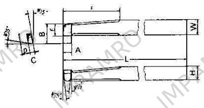 TOOL BIT TIP WELDED HSS BORE, FINISHING-12 12X12X160MM