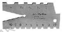 SCREW CUTTING GAUGE SQUARE, 29DEG 1-10 THREADS