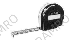 RULE CONVEX STEEL METRIC&INCH, 2MTR/6‘