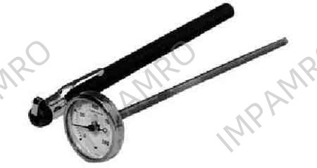 THERMOMETER DIAL BIMETAL, POCKET 0 TO 100C.DEG