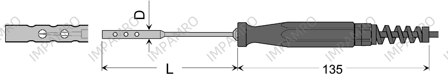 SENSOR PT100 FOR SIKA MH3750, AIR/GAS GLF401 FIG6