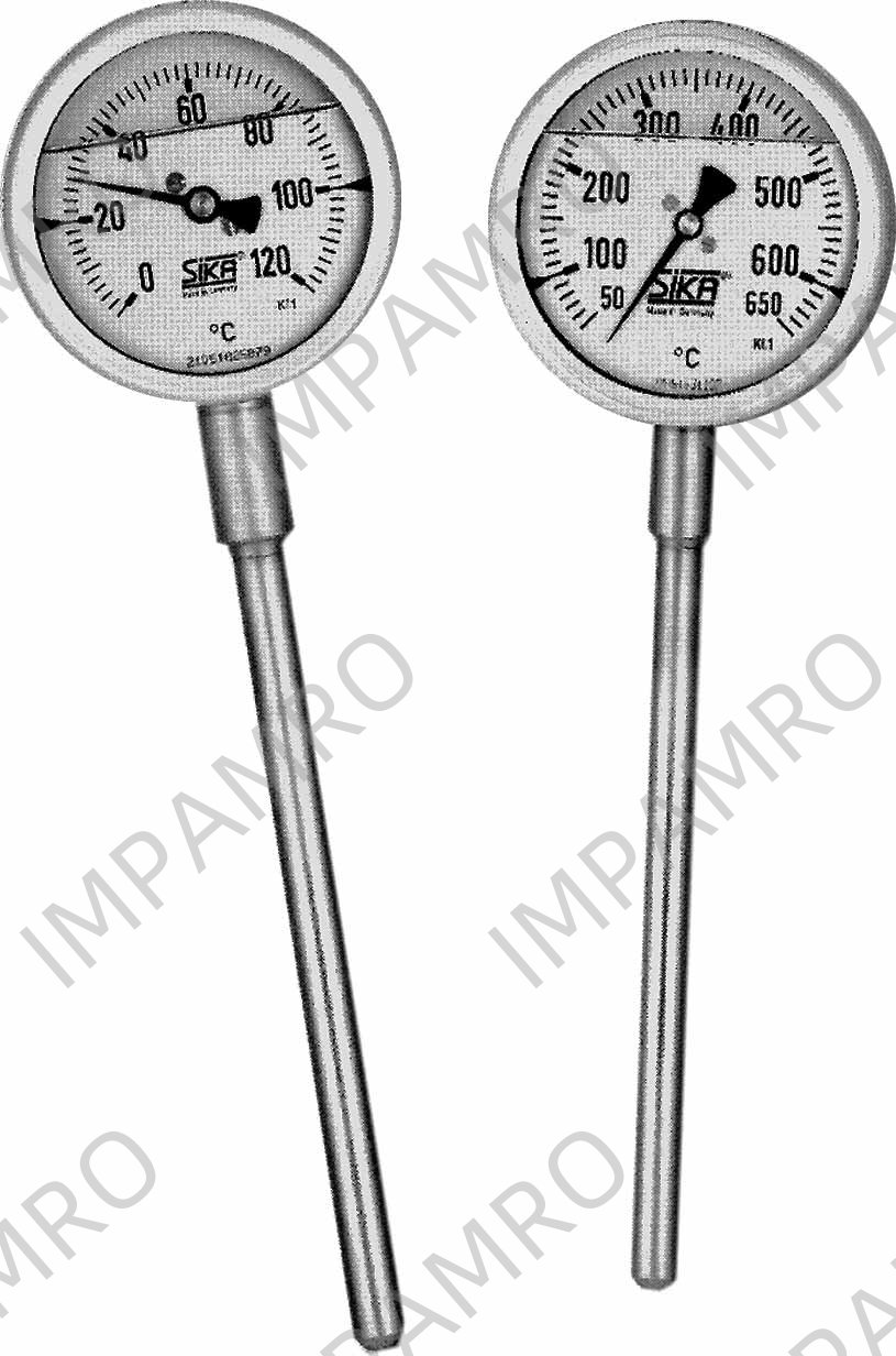 THERMOMETER EXHAUST GAS DIRECT, DIA100MM REAR MOUNT 300MM 1/2"