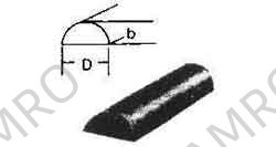 STEEL HALF-ROUND HOT-ROLLED, 30X60MM 6MTR