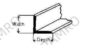 STEEL UNEQUAL ANGLE HOT-ROLLED, 100X75X7MM 20FEET